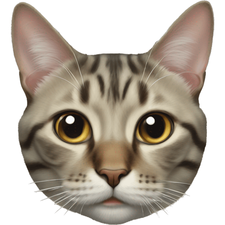 realistic indoor blad cat portrait emoji