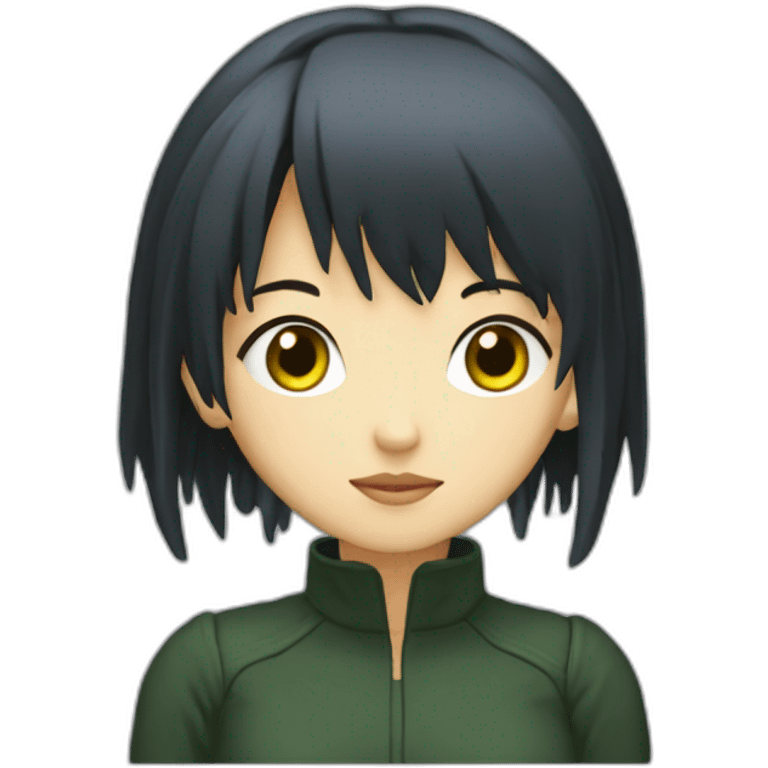 ghibli sprited away girl in matrix emoji