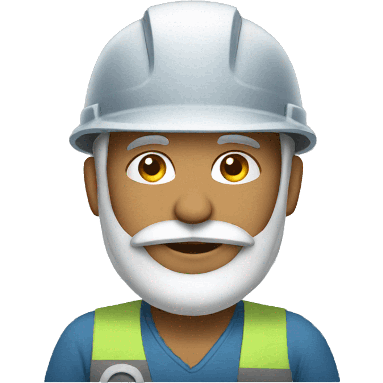 Indian engineer with beard emoji