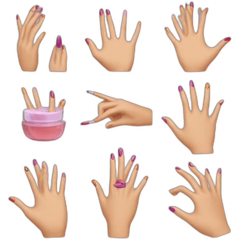 teaching manicure emoji