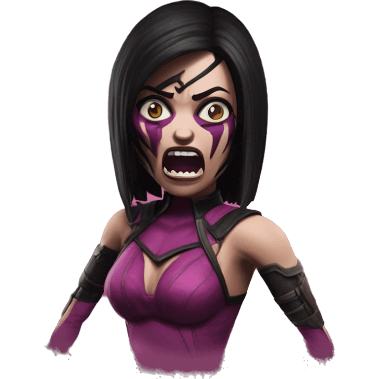 frightened Mileena Mortal Kombat X emoji