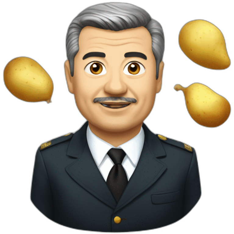 Shavkat Mirziyoyev with potato emoji