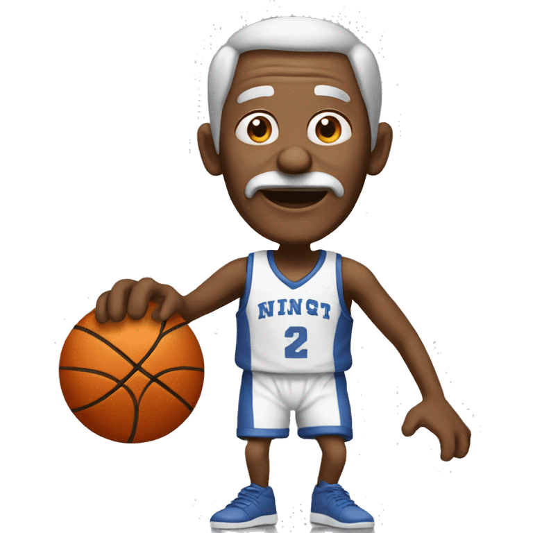 Old man playing basketball emoji