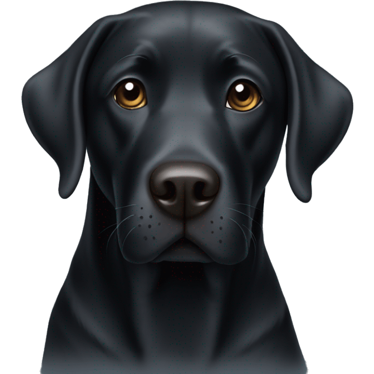 Black lab  emoji