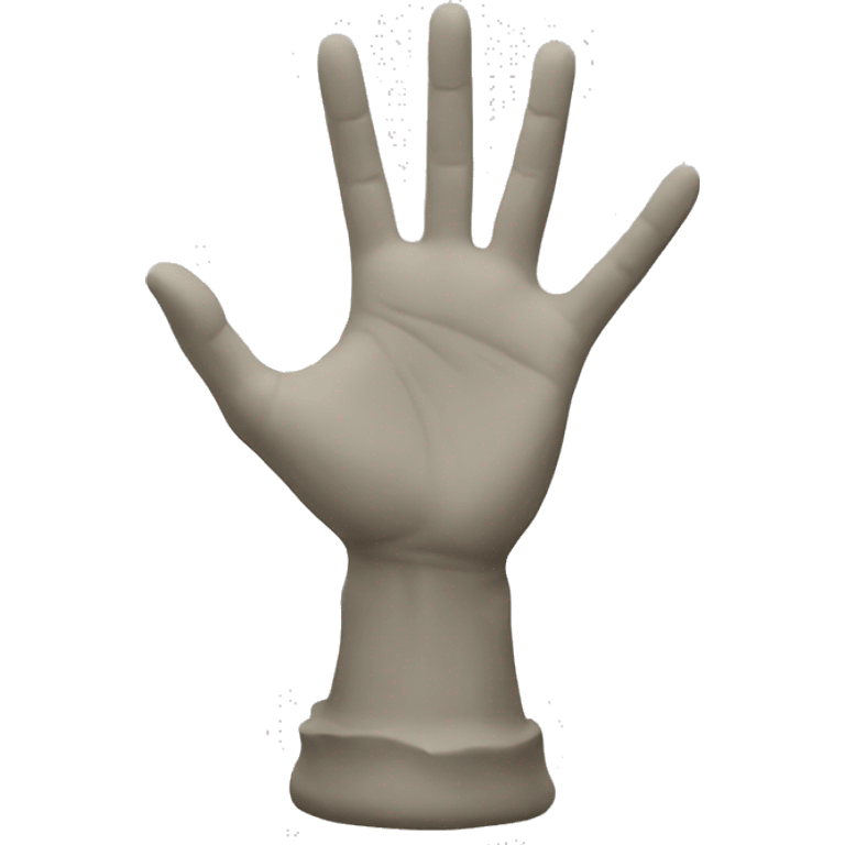 hands statue front emoji