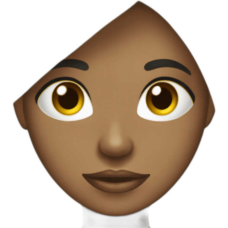 Mujer cabello liso negro Costa rica Karen Morales Adams emoji