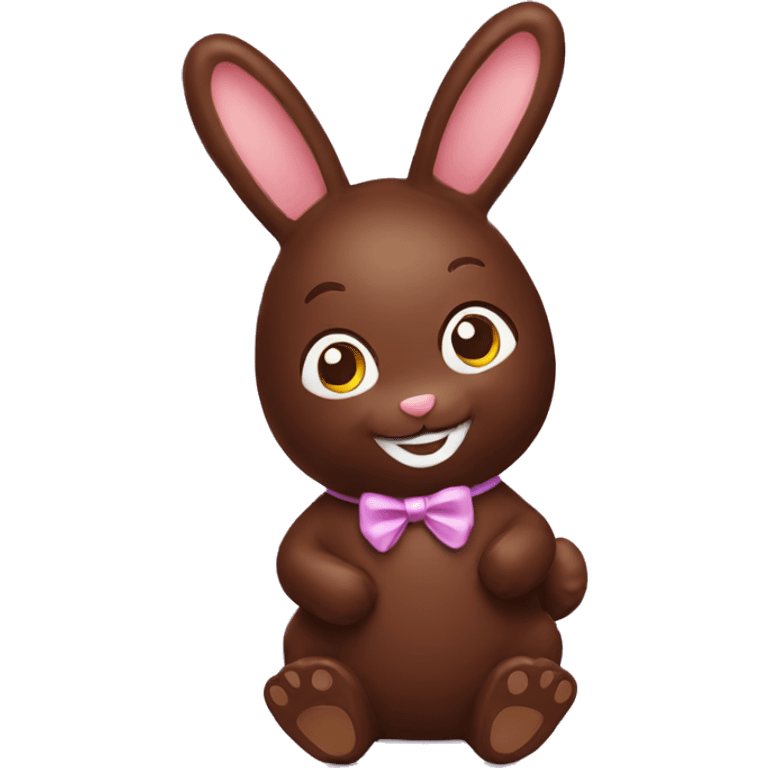 chocolate easter bunny emoji