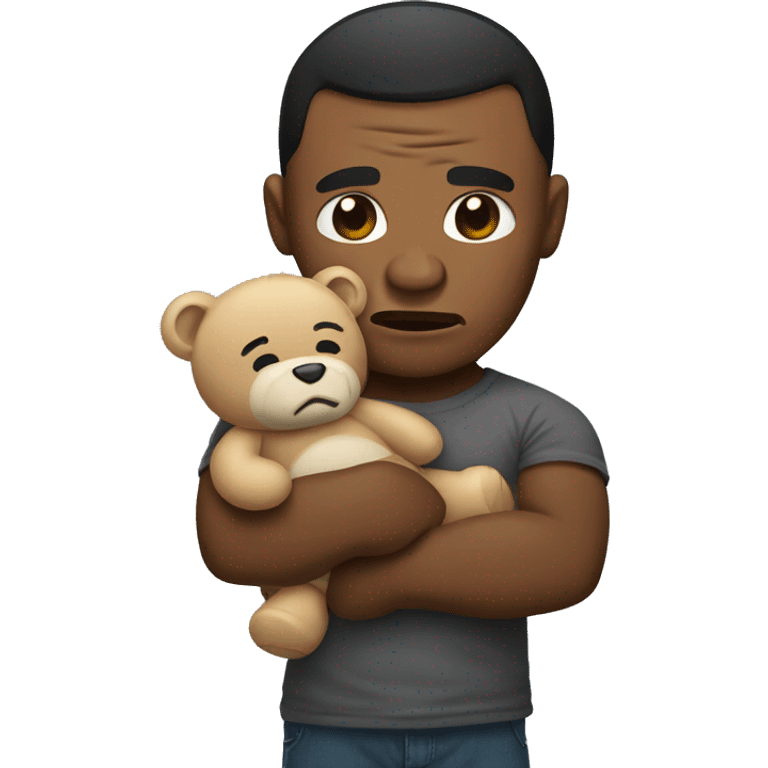 mike tyson crying holding a teddy bear  emoji