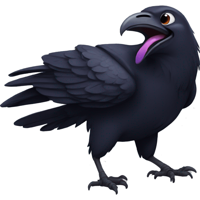 Raven Laughing emoji