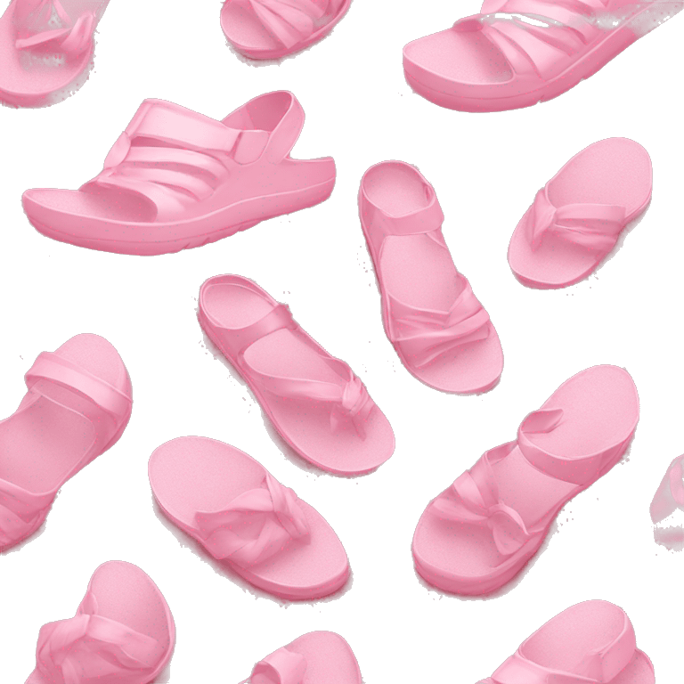 soft pink beach shoes emoji