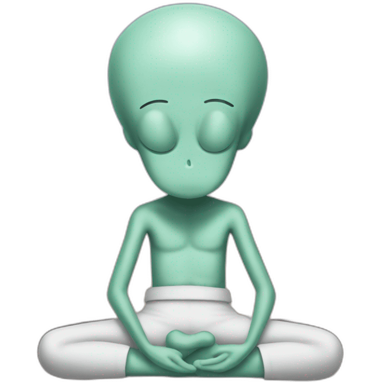 Squidward doing a meditation emoji