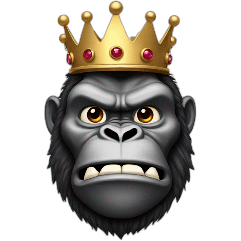 King Kong with crown emoji