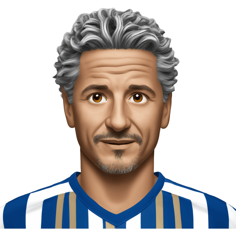 photorealistic roberto baggio emoji