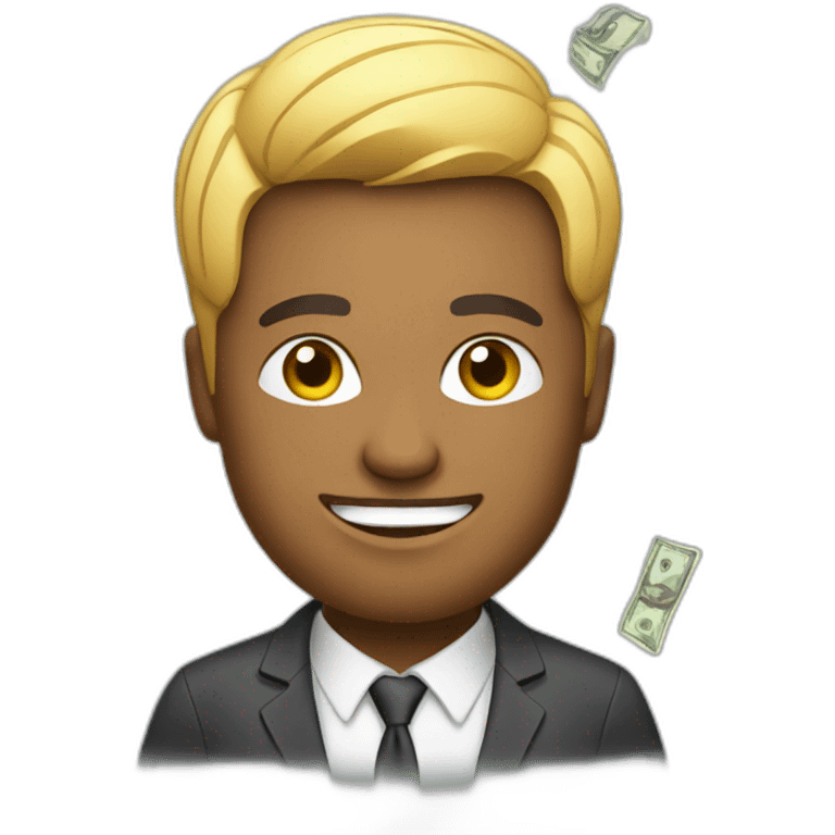 Entrepreneur with money emoji