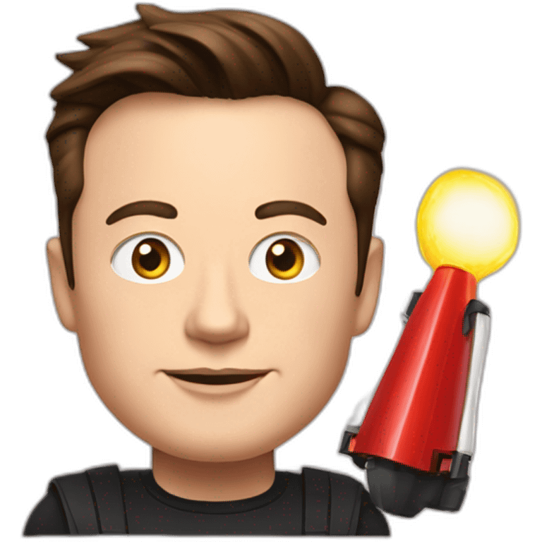 Elon musk as Tesla car emoji