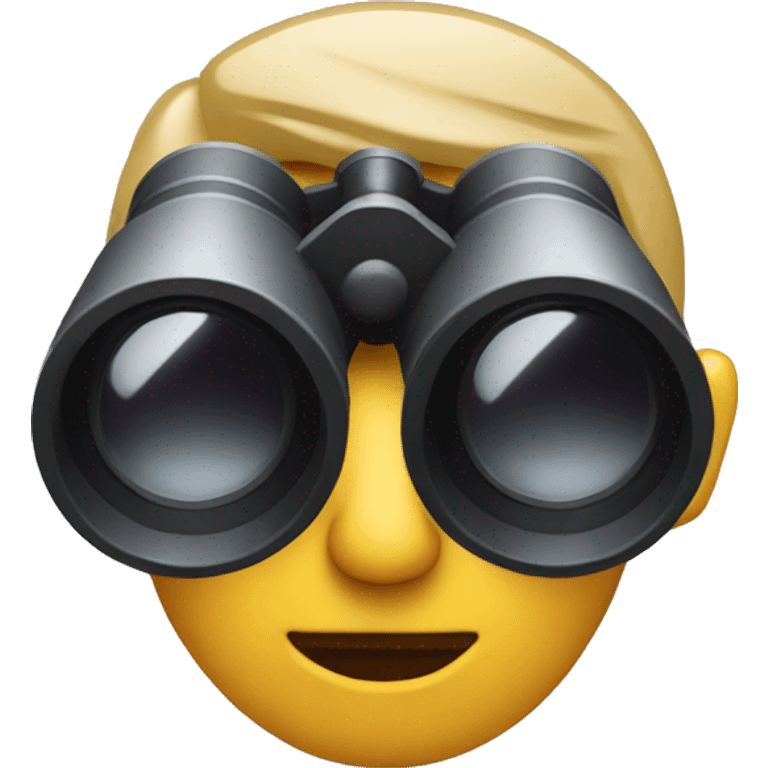 looking through binoculars emoji