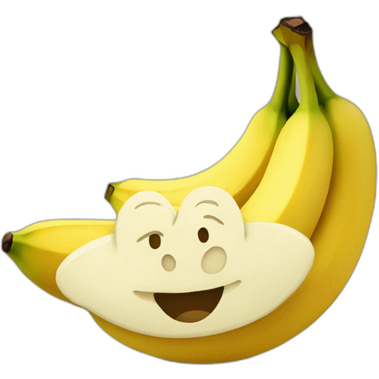 Banane avec un sourire emoji