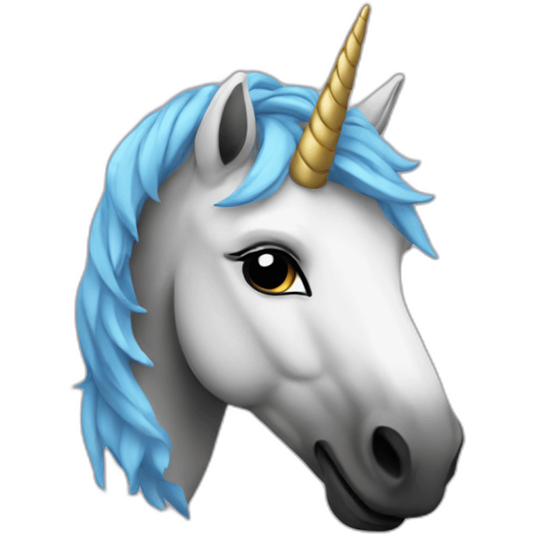 unicorn-black emoji