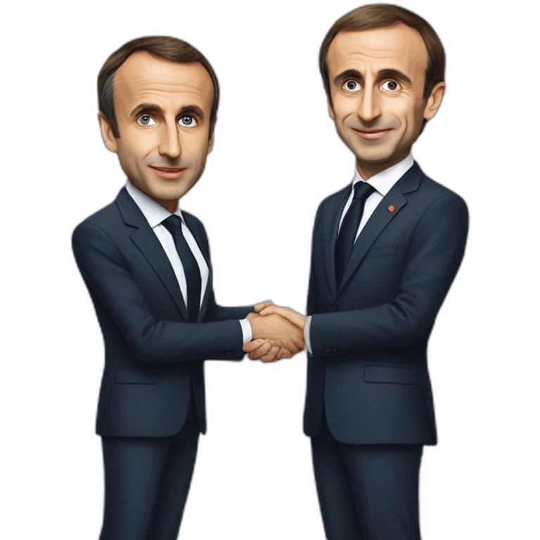 Macron avec Zemmour emoji