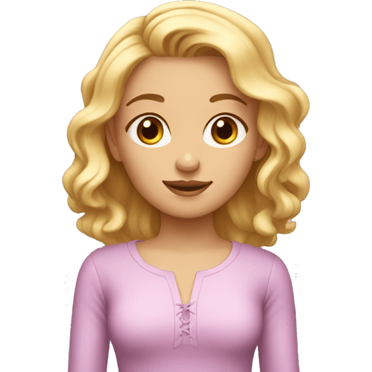 À blond girl named Hortense emoji