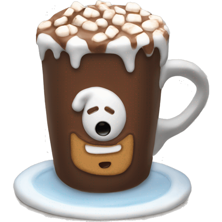 hot chocolate christmas emoji