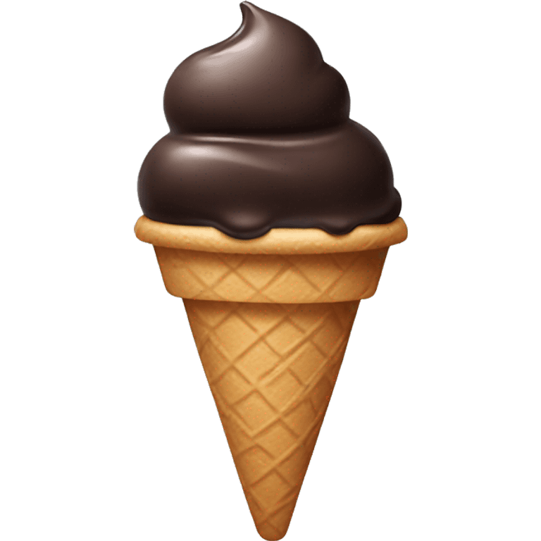 Dark ice cream  emoji