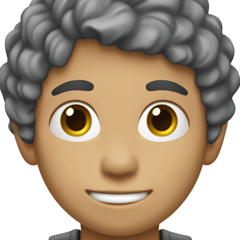 niño de 10 años moreno de piel blanca emoji