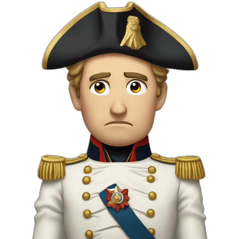 Napoleon distraught emoji