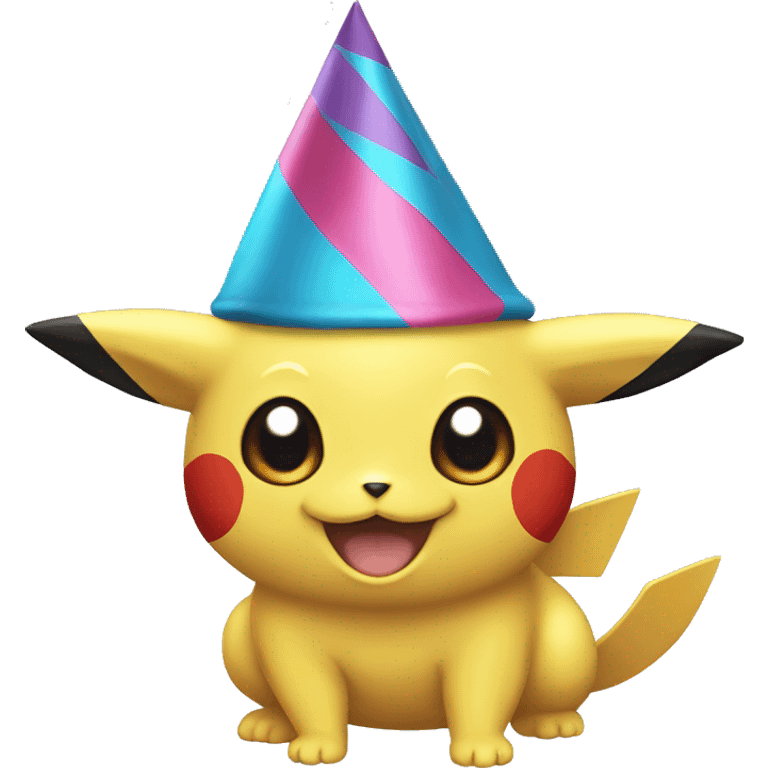 pokemon with a birthday hat emoji