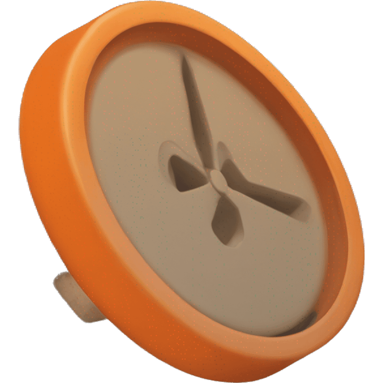 Orange Clay Pigeon Disk emoji