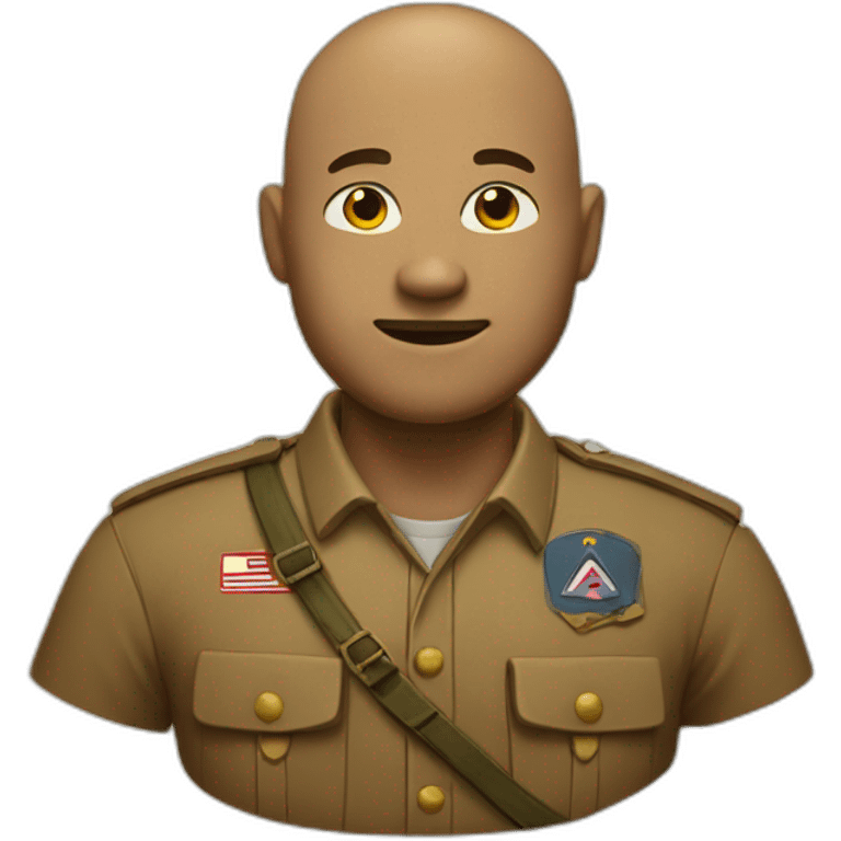 big bald scout in field emoji