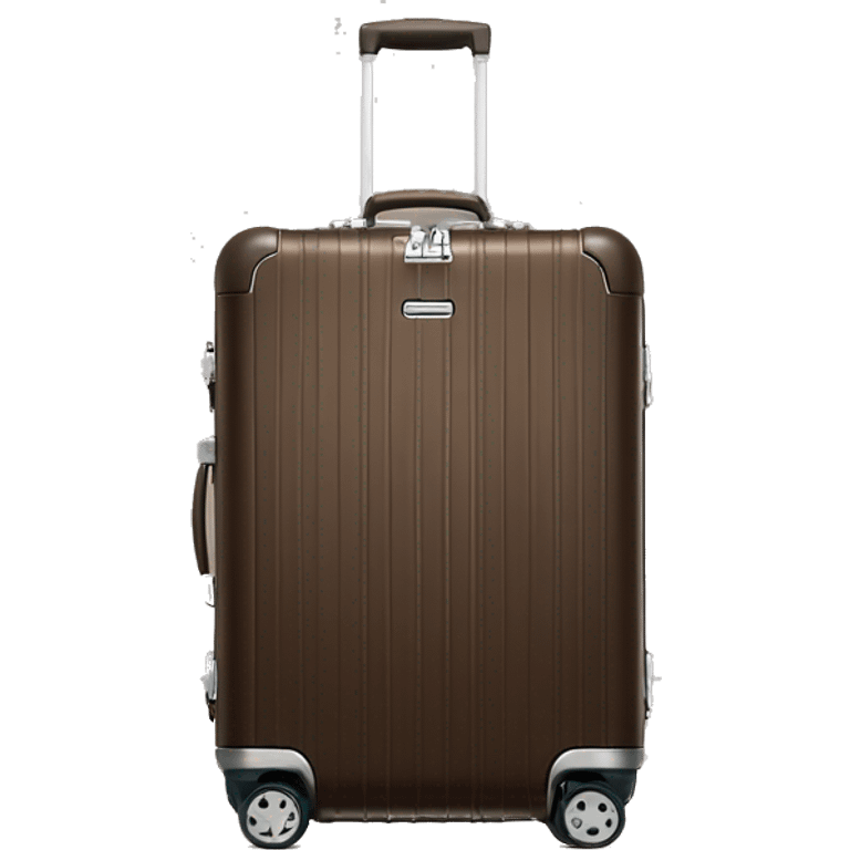 One Rimowa brown Essential Cabin luggage emoji