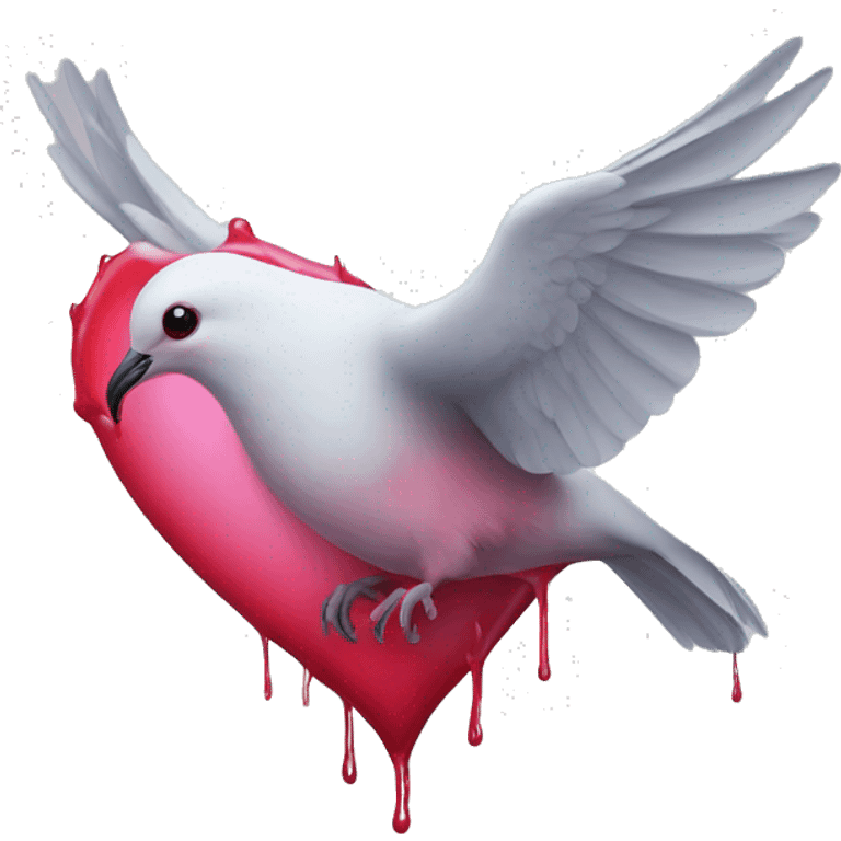 Bleeding heart dove  emoji