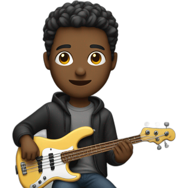 Someone playing bass emoji