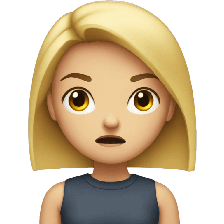 angry girl emoji