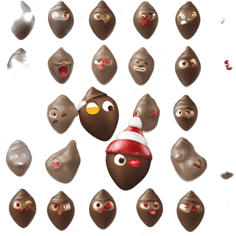 christmas hershey kiss emoji emoji