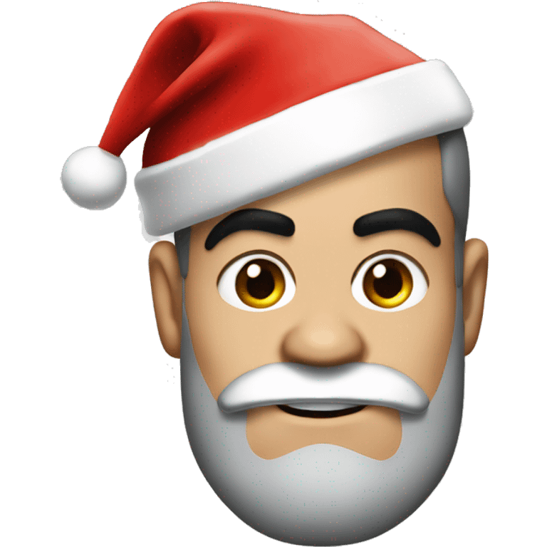 robbie williams with santa hat emoji