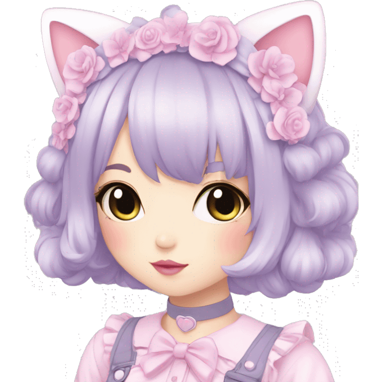 Pastel Edgy Kawaii Cute Beautiful Elegant Pretty Anime Punk Lolita Catgirl emoji