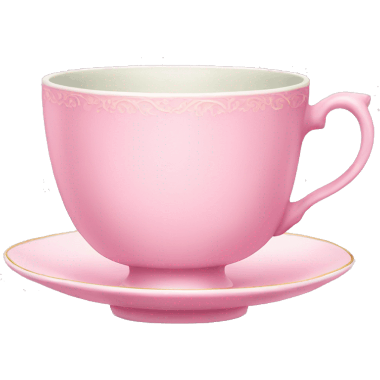 Fancy pastel pink teacup emoji