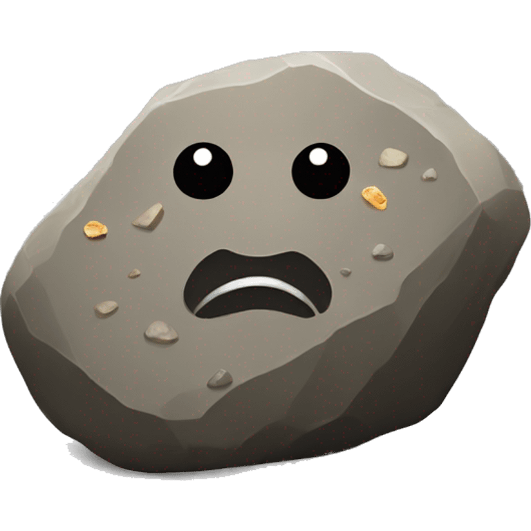 rock with litter emoji