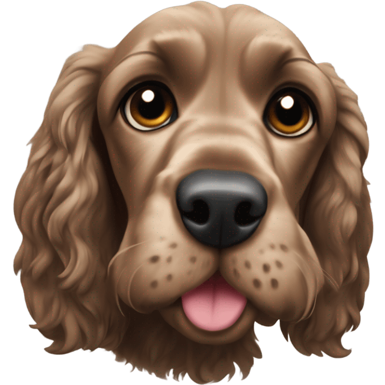 Roan sable cocker spaniel emoji