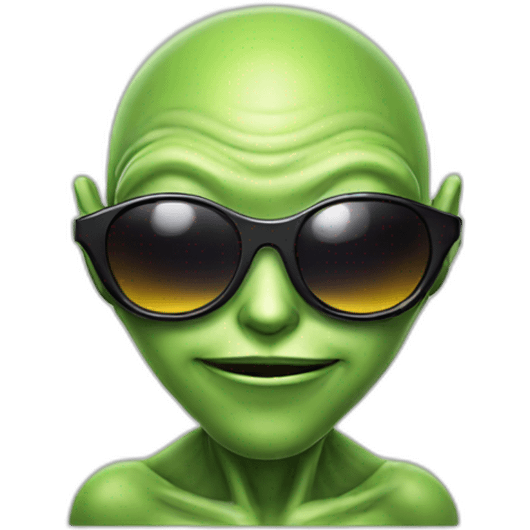 alien with sun glasses emoji