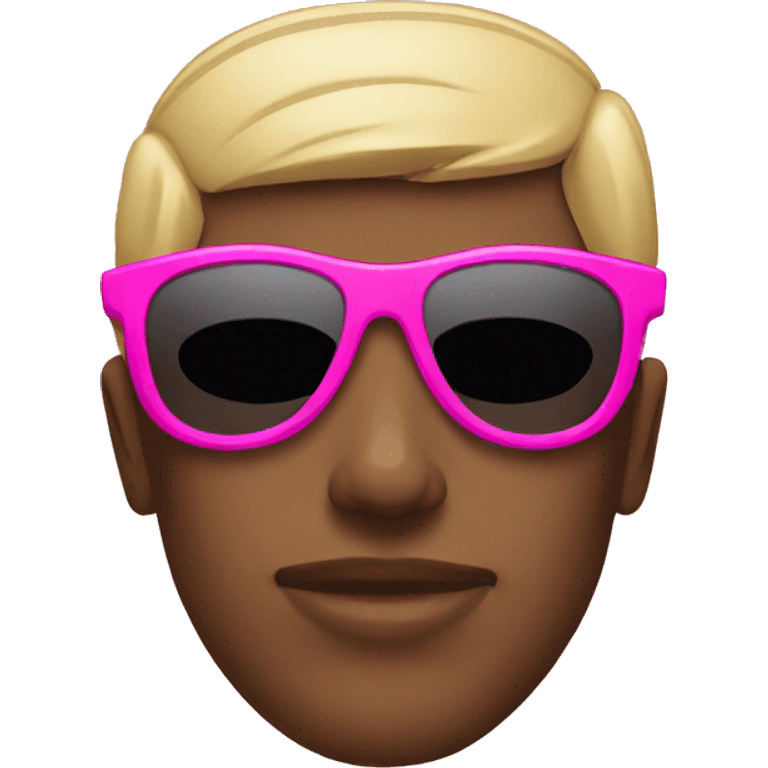 Pink sunglasses emoji