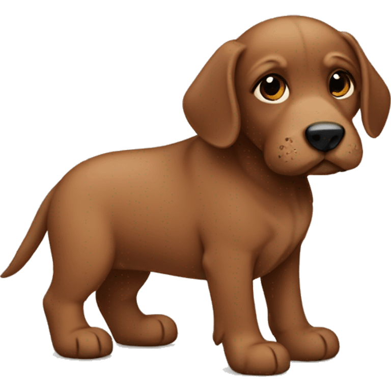 brown puppy emoji