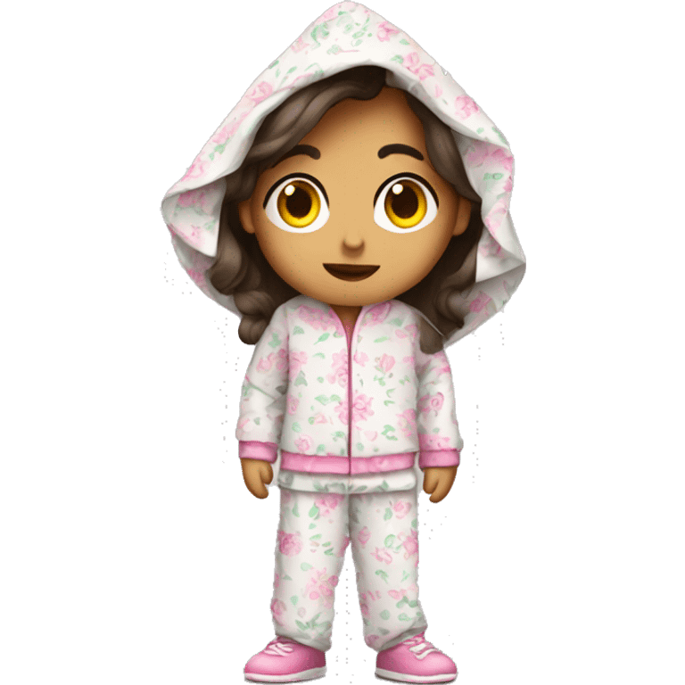 cute mexican teen with pajamas on emoji