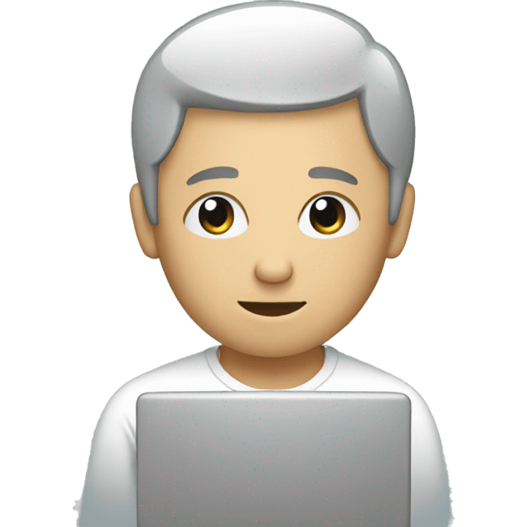 person working on computer emoji