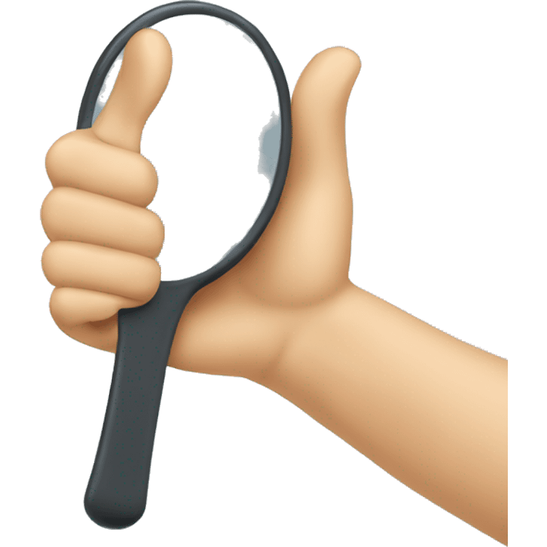  hand mirror icon with a thumbs-up reflection emoji