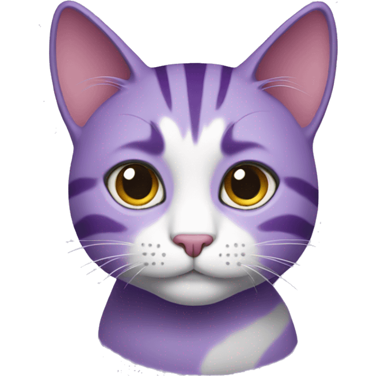 Purple cat emoji