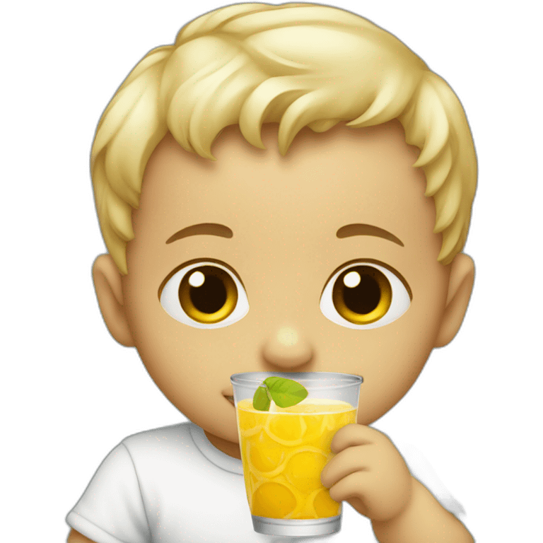 baby with drink emoji