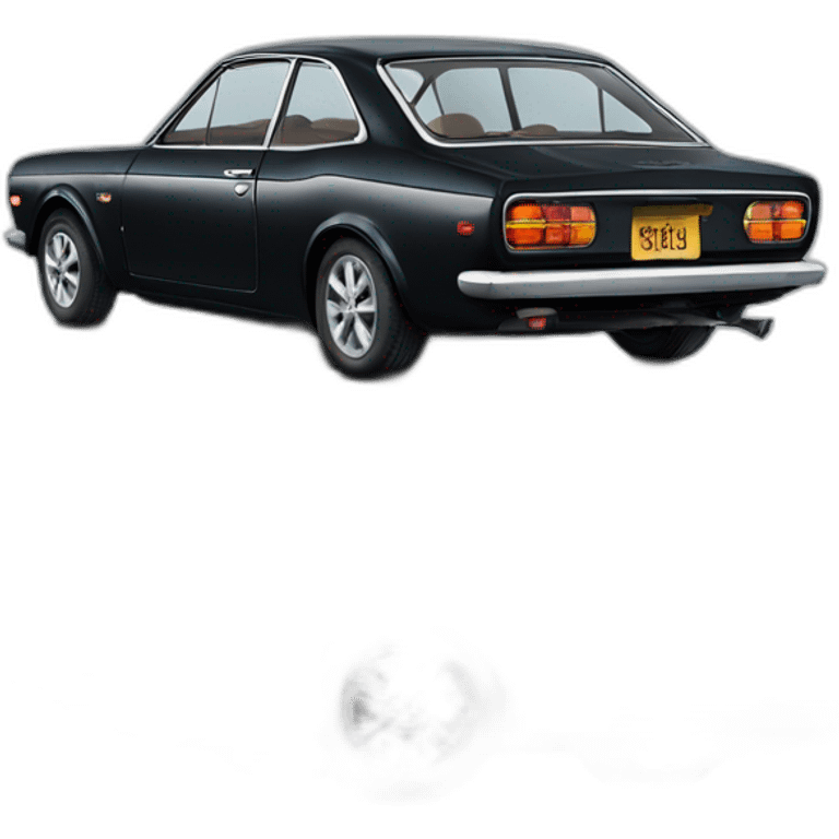 1968 BLACK DATSUN BLUEBIRD emoji